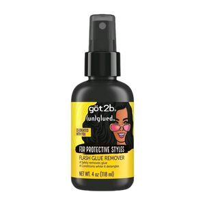 Got2b Unglued Flash Glue Wig Remover For Protective Styles Lace Weaves 4 oz New